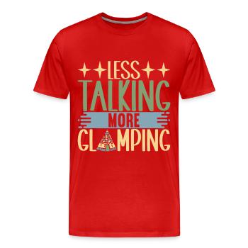 Glamping Glamper - Männer Premium Bio T-Shirt - Rot - Vorne - Damien (186cm)