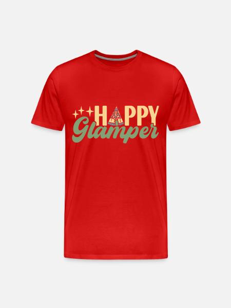 Glamping Glamper - Men's Premium Organic T-Shirt - red