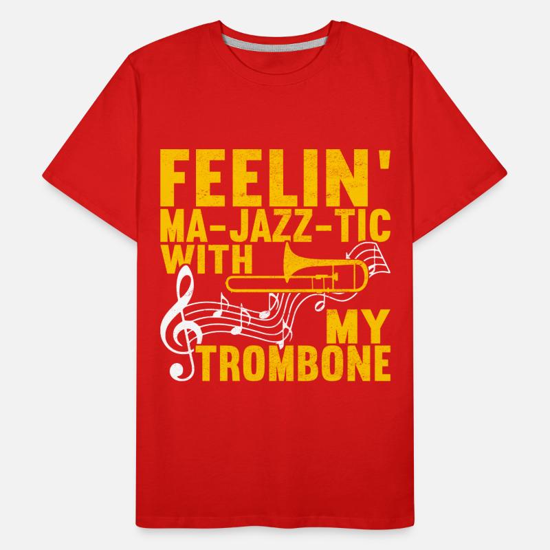 Posaune Trombone Männer Premium Bio T-Shirt