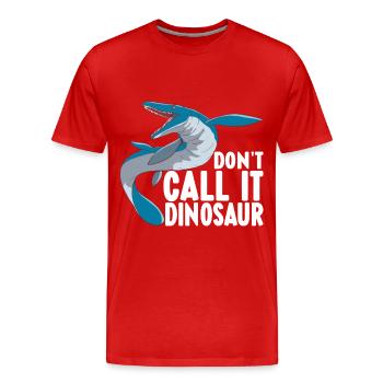 Mosasaurus Dinosaurier - Männer Premium Bio T-Shirt - Rot - Vorne - Damien (186cm)