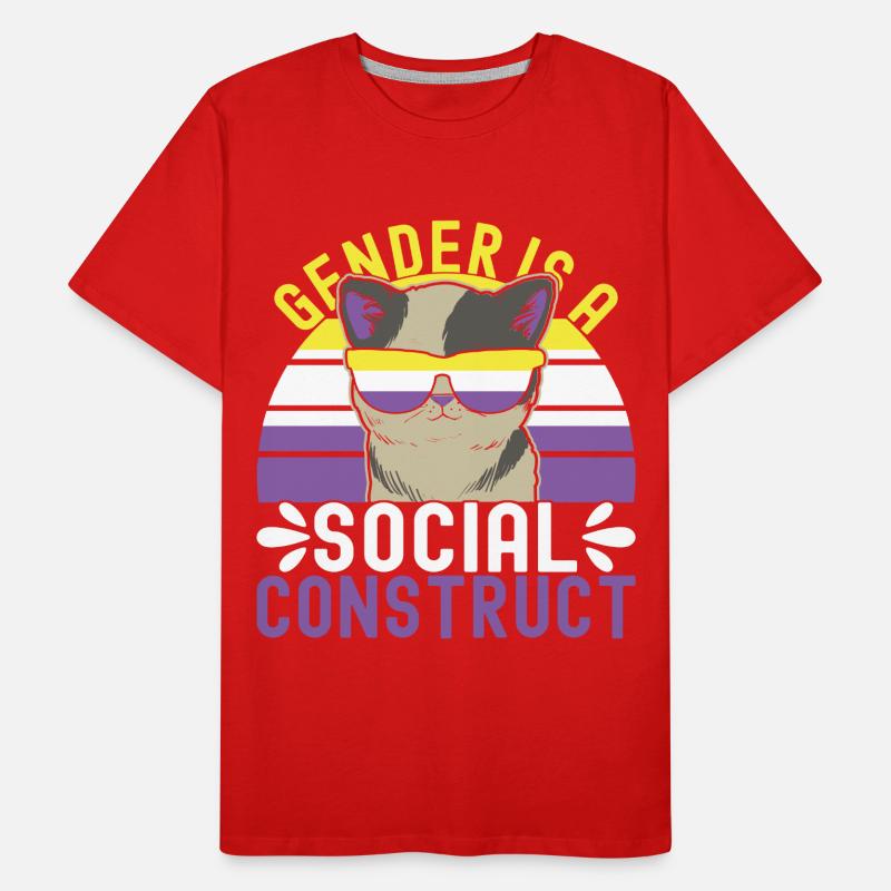 Non Binary Pride Genderqueer Men's Premium Organic T-Shirt