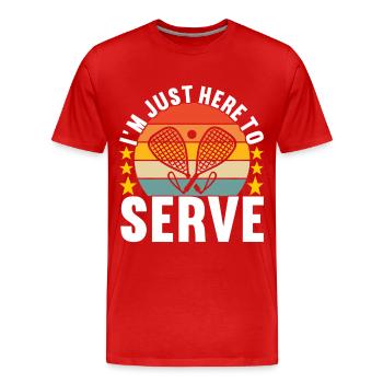 Racquetball Racquetball Player - Men's Premium Organic T-Shirt - red - Front - Damien (186cm)