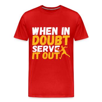Racquetball Racquetball Player - Men's Premium Organic T-Shirt - red - Front - Damien (186cm)