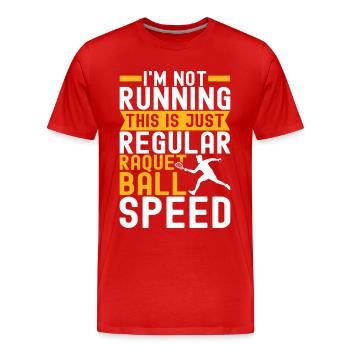 Racquetball Racquetball Player - Men's Premium Organic T-Shirt - red - Front - Damien (186cm)