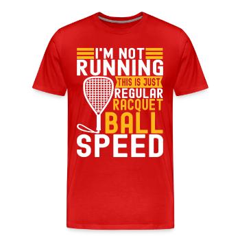 Racquetball Racquetball Player - Men's Premium Organic T-Shirt - red - Front - Damien (186cm)