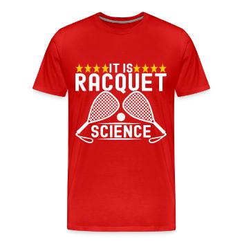 Racquetball Racquetball Player - Men's Premium Organic T-Shirt - red - Front - Damien (186cm)