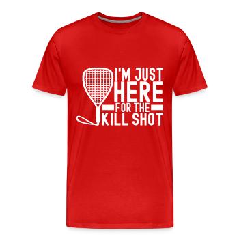Racquetball Racquetball Player - Men's Premium Organic T-Shirt - red - Front - Damien (186cm)