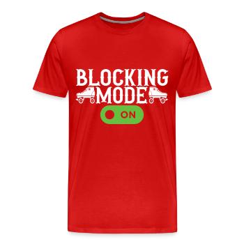 Roller derby - Men's Premium Organic T-Shirt - red - Front - Damien (186cm)
