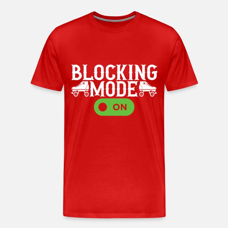 Roller Derby - Männer Premium Bio T-Shirt - Rot
