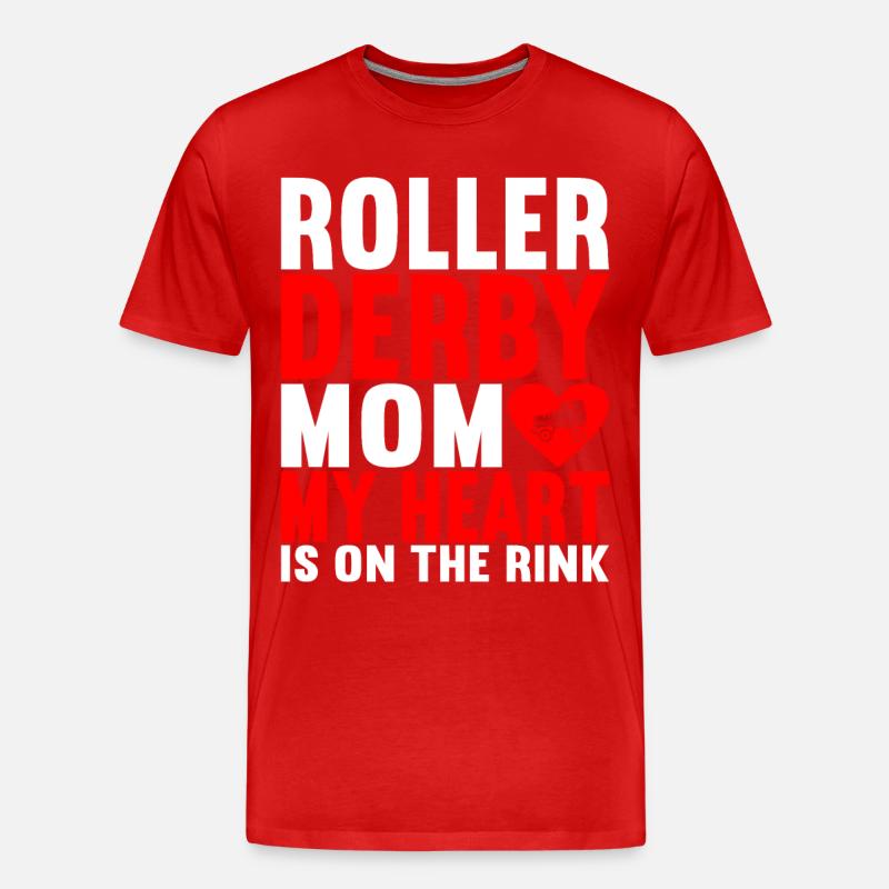 Roller Derby - Männer Premium Bio T-Shirt - Rot