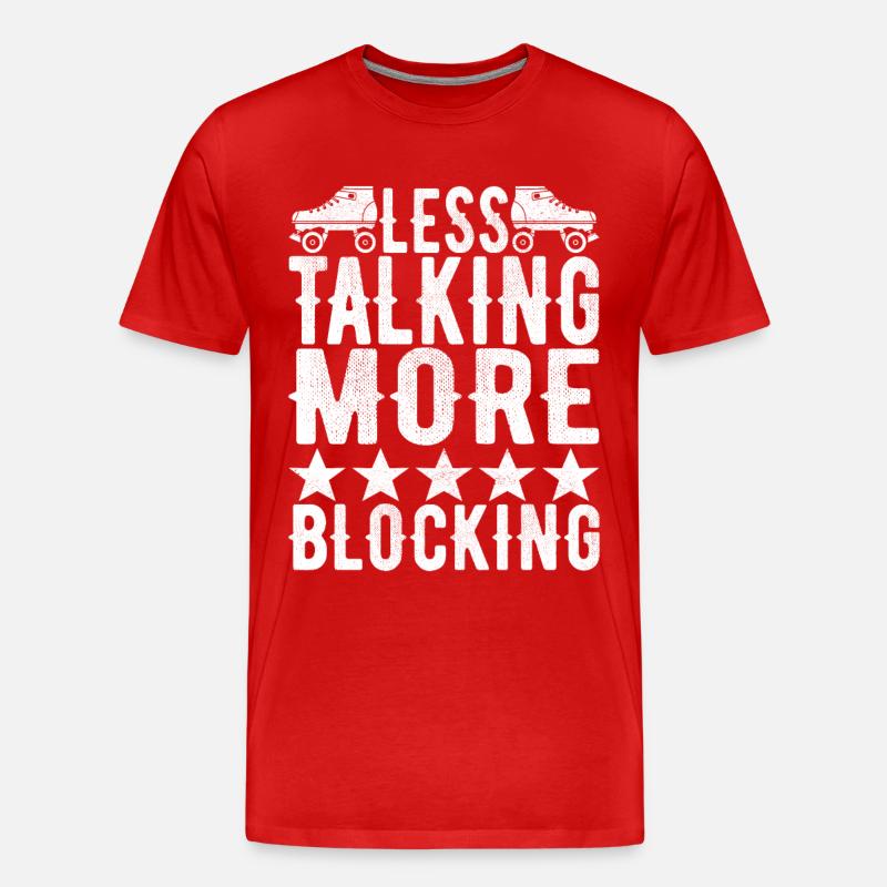 Roller Derby - Männer Premium Bio T-Shirt - Rot