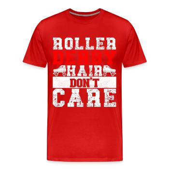 Roller derby - Men's Premium Organic T-Shirt - red - Front - Damien (186cm)