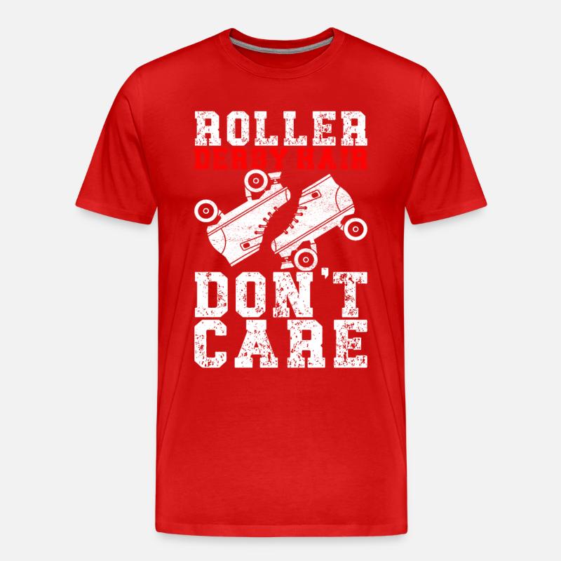 Roller Derby - Männer Premium Bio T-Shirt - Rot