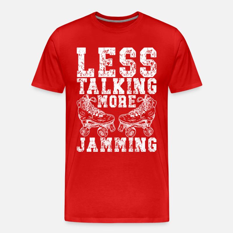 Roller Derby - Männer Premium Bio T-Shirt - Rot