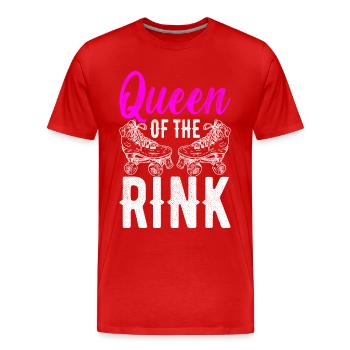 Roller derby - Men's Premium Organic T-Shirt - red - Front - Damien (186cm)
