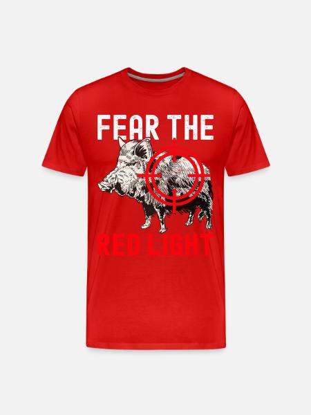 Chasseurs Chasse au sanglier - T-shirt bio Premium Homme - rouge