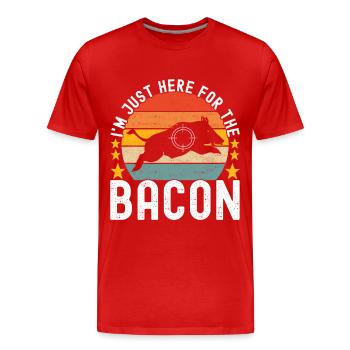 Hunters Wild Boar Hunting - Men's Premium Organic T-Shirt - red - Front - Damien (186cm)