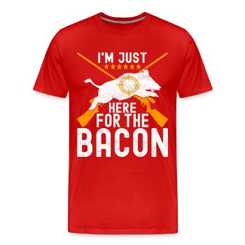 Hunters Wild Boar Hunting - Men's Premium Organic T-Shirt - red - Front - Damien (186cm)