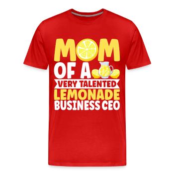 Stand de limonade Lemonade - T-shirt bio Premium Homme - rouge - Devant - Damien (186cm)