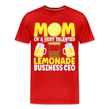 Stand de limonade Lemonade - T-shirt bio Premium Homme - rouge - Devant - Damien (186cm)