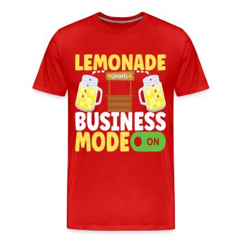 Stand de limonade Lemonade - T-shirt bio Premium Homme - rouge - Devant - Damien (186cm)