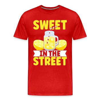 Stand de limonade Lemonade - T-shirt bio Premium Homme - rouge - Devant - Damien (186cm)