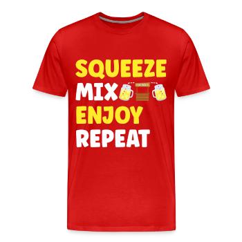 Stand de limonade Lemonade - T-shirt bio Premium Homme - rouge - Devant - Damien (186cm)