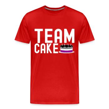 Asexuel Ace - Männer Premium Bio T-Shirt - Rot - Vorne - Damien (186cm)