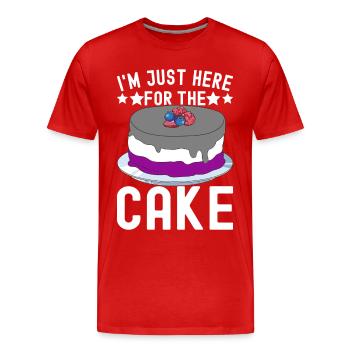 Asexuel Ace - Männer Premium Bio T-Shirt - Rot - Vorne - Damien (186cm)