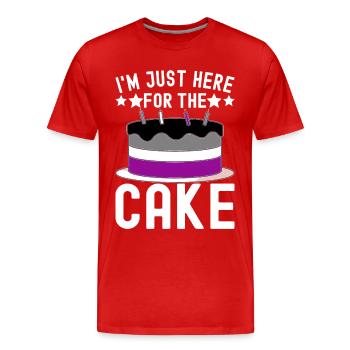 Asexuel Ace - Men's Premium Organic T-Shirt - red - Front - Damien (186cm)