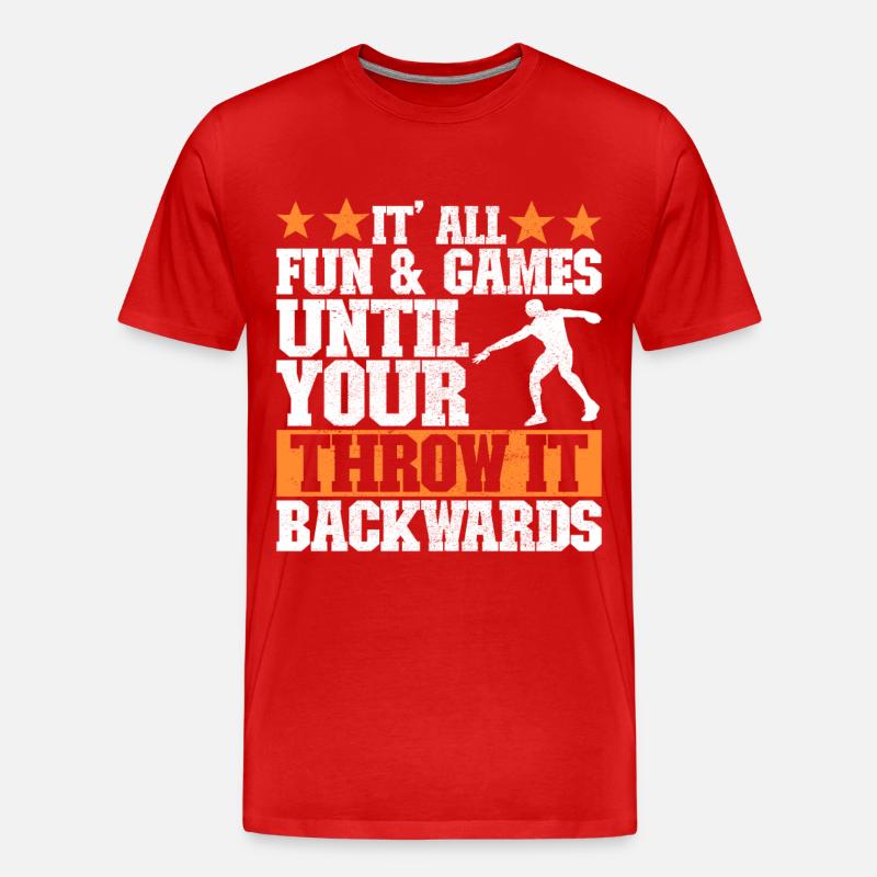 Discus thrower Discus throw - Men's Premium Organic T-Shirt - red