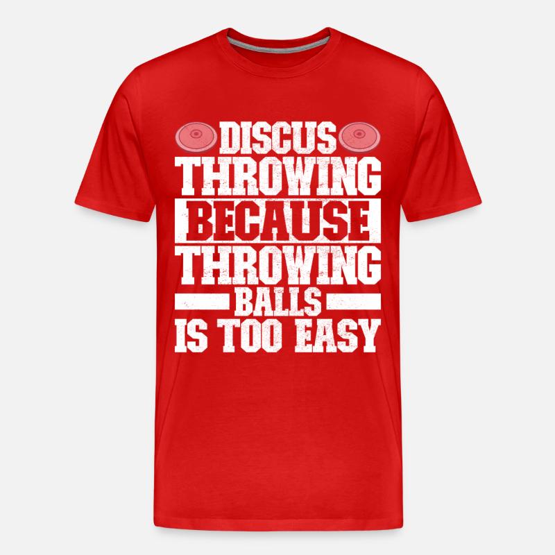 Discus thrower Discus throw - Men's Premium Organic T-Shirt - red
