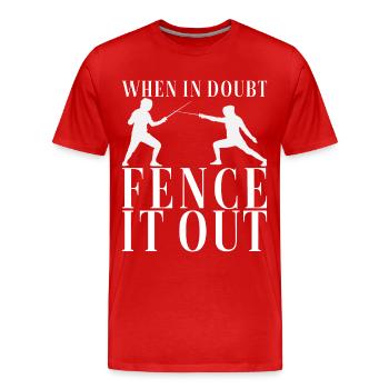 Fencing Fencing - Men's Premium Organic T-Shirt - red - Front - Damien (186cm)