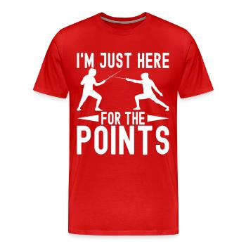 Fencing Fencing - Men's Premium Organic T-Shirt - red - Front - Damien (186cm)
