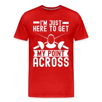 Fencing Fencing - Men's Premium Organic T-Shirt - red - Front - Damien (186cm)
