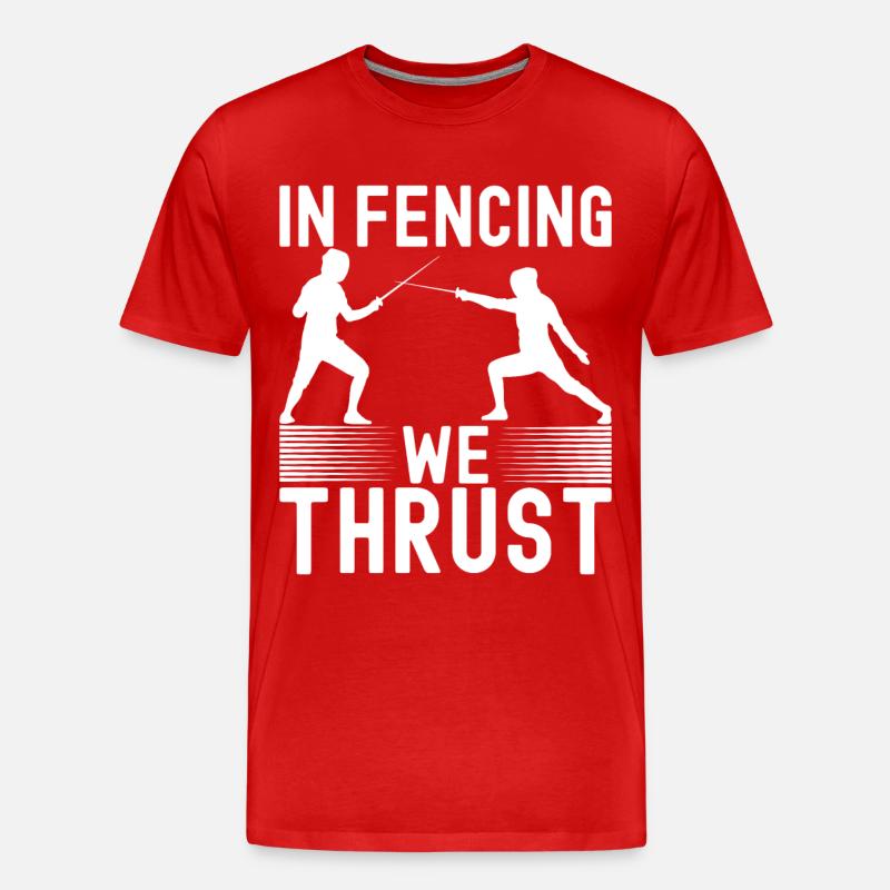 Fechten Fechtsport - Männer Premium Bio T-Shirt - Rot