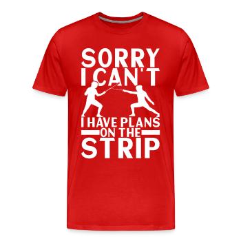 Fencing Fencing - Men's Premium Organic T-Shirt - red - Front - Damien (186cm)