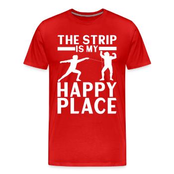 Fencing Fencing - Men's Premium Organic T-Shirt - red - Front - Damien (186cm)