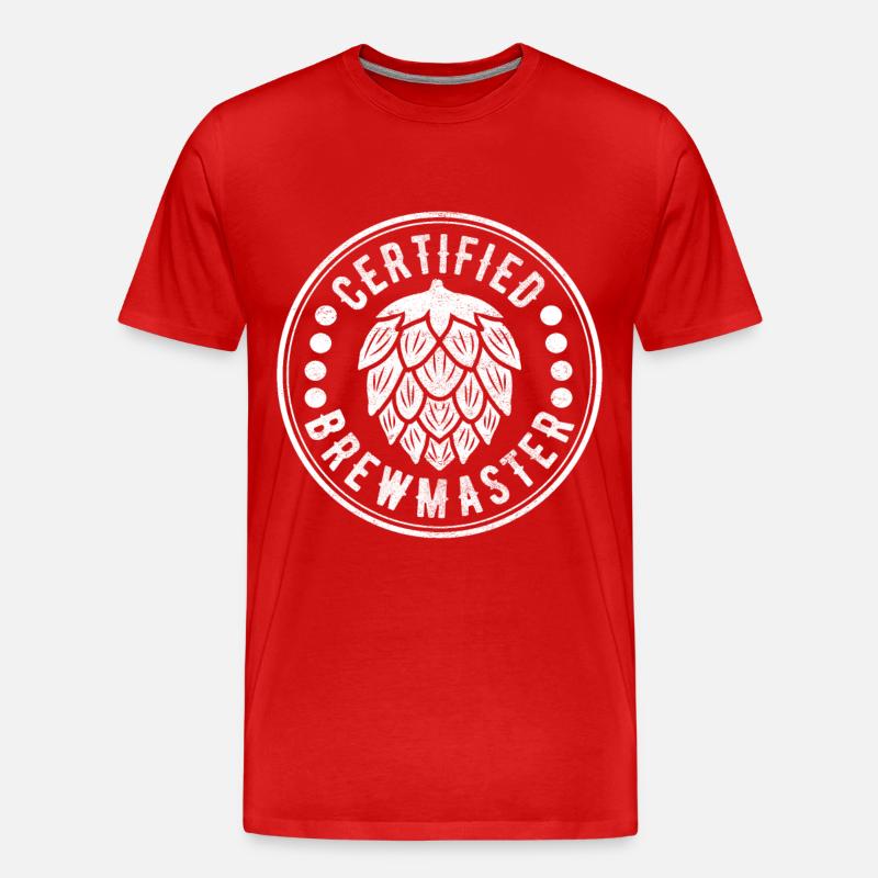 Bierbrauer Bier Brauen - Männer Premium Bio T-Shirt - Rot