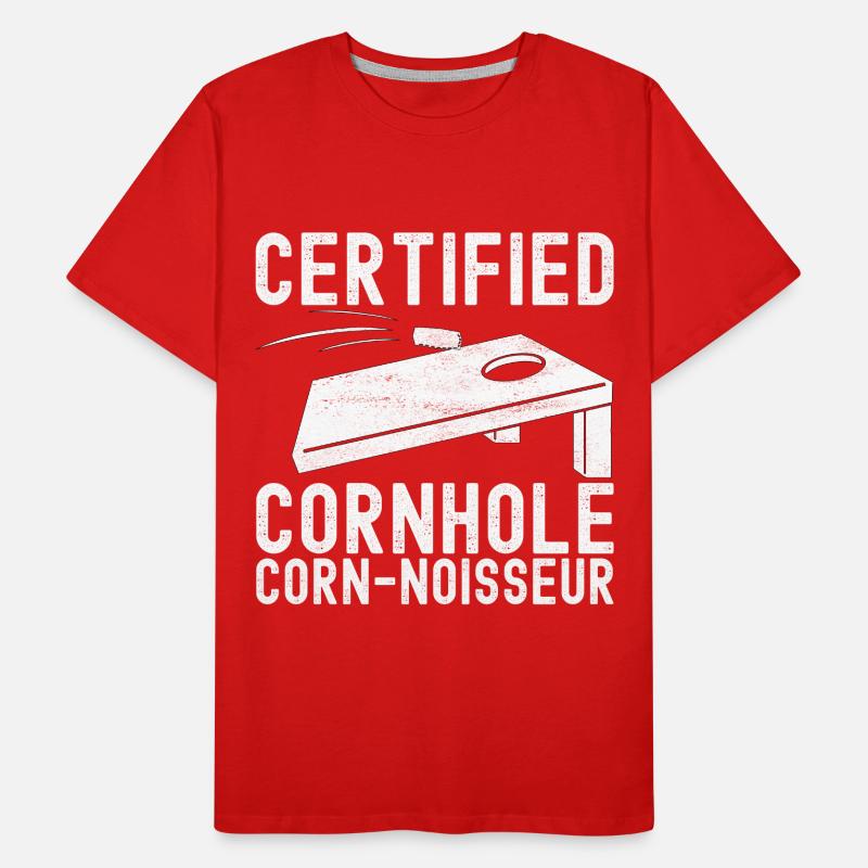 Cornhole Player Cornhole Board T-shirt bio Premium Homme