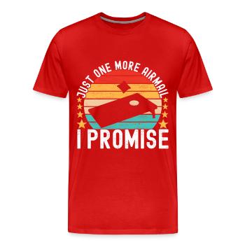 Cornhole Player Cornhole Board - Men's Premium Organic T-Shirt - red - Front - Damien (186cm)