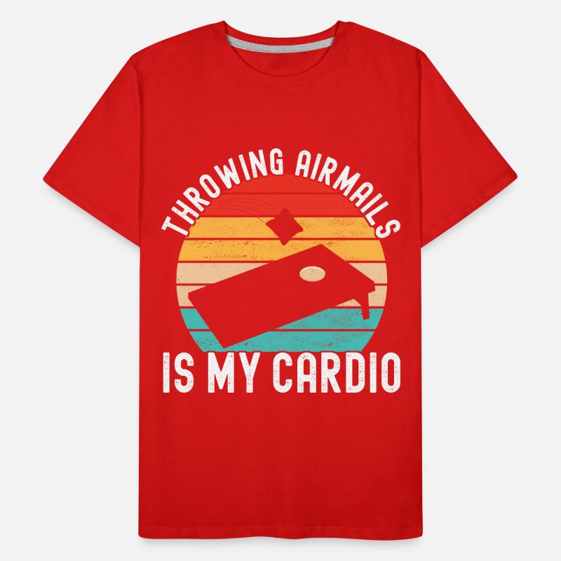 Cornhole Player Cornhole Board T-shirt bio Premium Homme