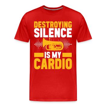 Euphonium baritone tenor horn - Men's Premium Organic T-Shirt - red - Front - Damien (186cm)