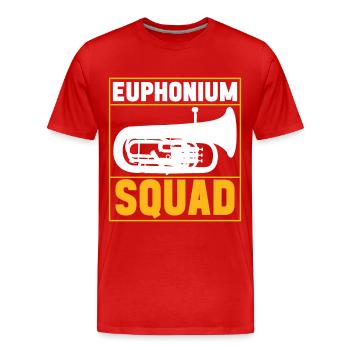 Euphonium Baritone Tenor Horn - Men's Premium Organic T-Shirt - red - Front - Damien (186cm)