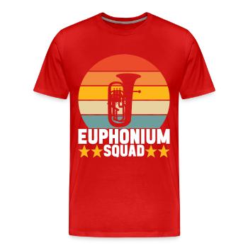 Euphonium Bariton Tenorhorn - Männer Premium Bio T-Shirt - Rot - Vorne - Damien (186cm)