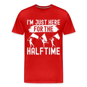 Drapeau agitant la fanfare garde de couleur - T-shirt bio Premium Homme - rouge - Devant - Damien (186cm)