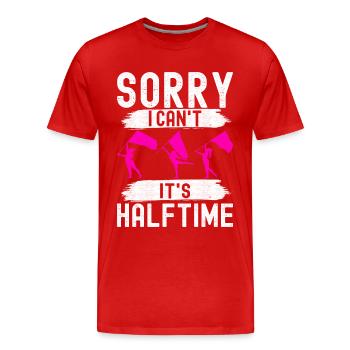Drapeau agitant la fanfare garde de couleur - T-shirt bio Premium Homme - rouge - Devant - Damien (186cm)