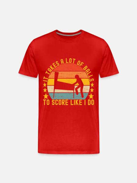 Pinball Flipper - Men's Premium Organic T-Shirt - red
