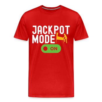 Pinball Flipper - Männer Premium Bio T-Shirt - Rot - Vorne - Damien (186cm)