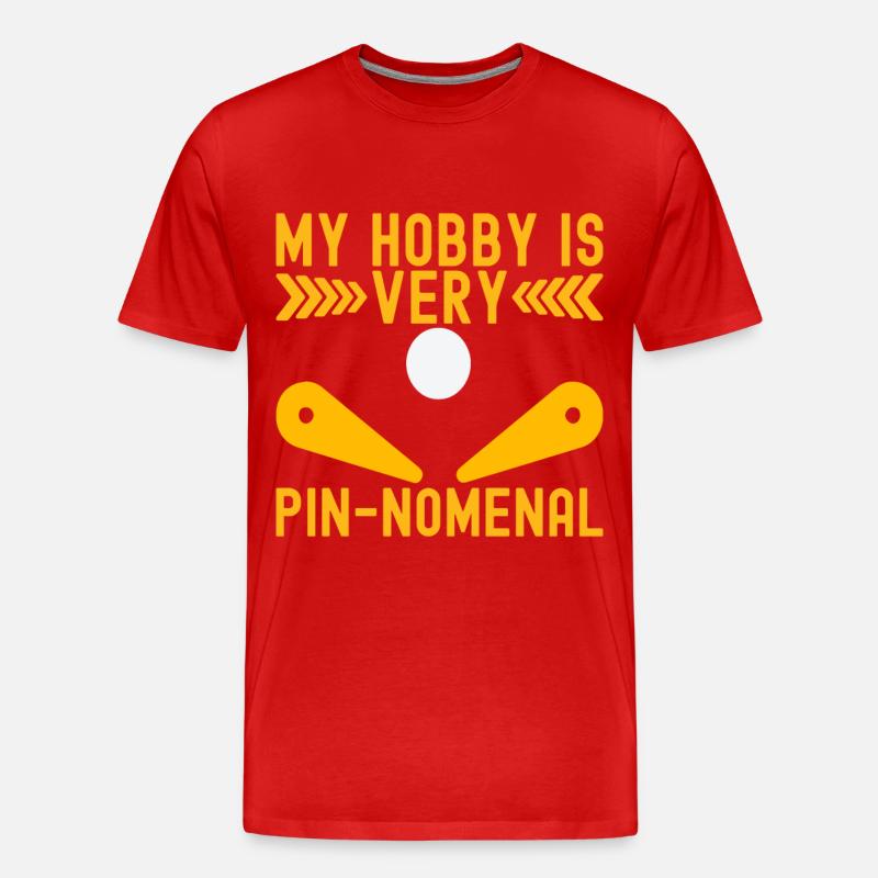 Pinball Flipper - Männer Premium Bio T-Shirt - Rot